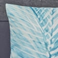 thumbnail image 2 of Amelia Outdoor Palm Fronds 17.75" Water Resistant Fabric Square Cushion, White, Blue, 2 of 6
