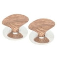 thumbnail image 2 of Shisuyan Lid Knobs Assorted Color 2Pack Round Bead Wood Grain Pattern 2.6x1.97x1.97in, 2 of 8