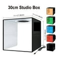 thumbnail image 1 of Lightbox 80 60 40 30cm Photo Ring LED Light Studio Box 6 12 Color Backgrounds Tabletop Photography Soft Shooting Tent Box ,Easy to Use, 1 of 7