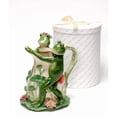 thumbnail image 3 of Ceramic Frog Tango Vase and Pitcher 9.5x10.5 inch Cottagecore Gift, 3 of 3