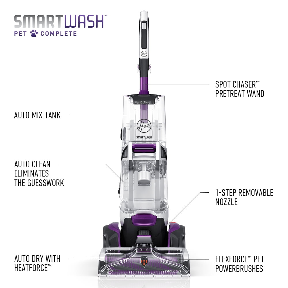 Hoover SmartWash Pet Complete Automatic Carpet Cleaner Machine, FH53010 - 2