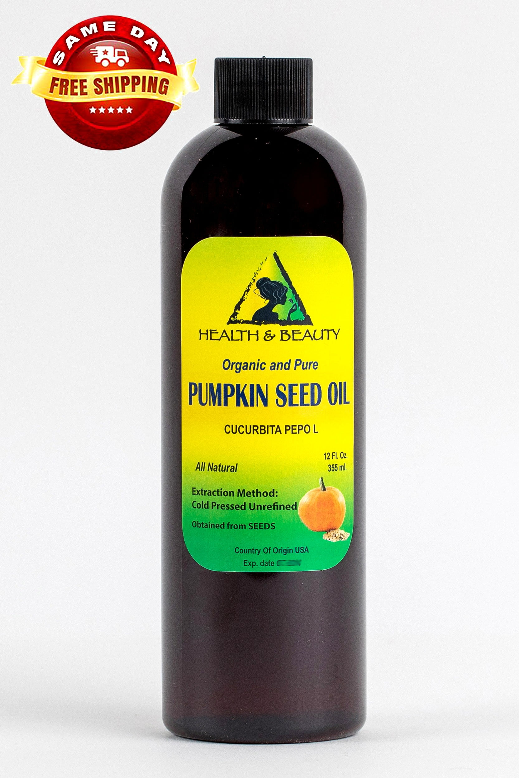 Pumpkin Seed Oil Unrefined Organic Carrier Cold Pressed Virgin Raw Pure 24  oz 