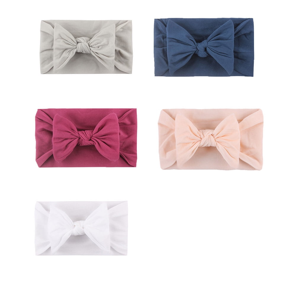 5pcs Baby Hairband Infant Bowknot Cloth Hairband Bowknot Baby Headband Toddler Adorable Hair Tie Head Accessory Walmart Com