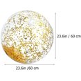 thumbnail image 4 of 2pcs Clear Beach Balls Blow up Confetti Beach Ball Inflatable Transparent Pool Ball with Inflator Sports Party Favors for Children Adults Random Color, 4 of 8