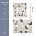 thumbnail image 2 of Yayeee Toggle Light Switch Wall Plate 2-Gang 4.56"x4.48" Decorative Outlet Cover, Black Cute Cats, 2 of 7