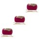 thumbnail image 4 of Qarigey Bolso de mano moderno y funcional para viajeros con estilo Bolsos de noche Embragues Monedero Conveniente Ligero Durable rosa rojo 1 Type1 NO1, 4 of 6