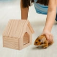 thumbnail image 4 of Cachette en Bois pour Hamster Maison Cachette pour Cochon d'Inde Maison pour Petit Animal Cabane en Bois Cachette en Bois pour Hamster Cabane pour Hamster Cachette, 4 of 9