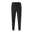 thumbnail image 2 of Styesk Men's Pants Men's Splicing Together Drying Sports Leisure Straight Leg Drawstring Pants Full Length Pants, 2 of 5