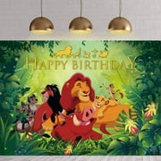 New Forest Animal Lion King Theme Birthday Background Fabric Newborn Shower Party Photo Supplies