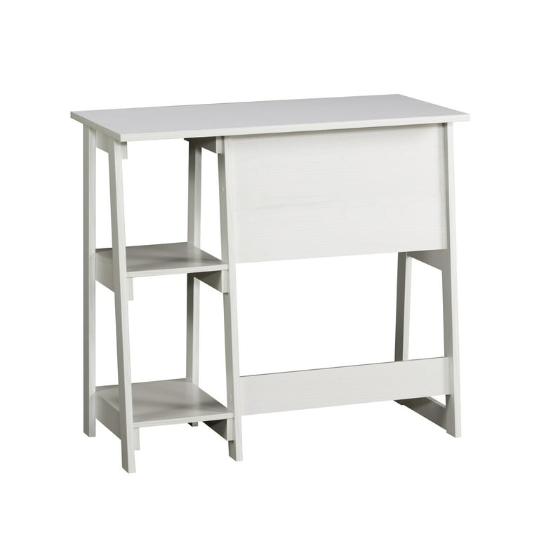 Mainstays Quick Assembly Desk with 2 Open Shelves, White photo 8