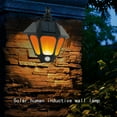 thumbnail image 5 of Waterproof Solar Garden Flickering Flame Wall Light,Two Modes Decorative Sconce for Patio,Garage and Front Door House Decor, 5 of 7