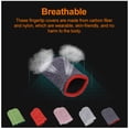 thumbnail image 4 of 2 Pieces Sweatproof Anti-Slip Fingertip Carbon Fiber Sleeves Game Smooth Operation Stretch Controllers Gamers Hand Accessories Type 3, 4 of 7