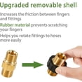 thumbnail image 3 of Conector rápido de manguera, adaptador de lavadora a presión doble macho M22 x 1,5 compatible con manguera de lavadora a presión Karcher, Karcher HD y HD (diámetro 14 mm), 3 of 5
