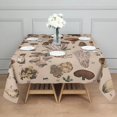 thumbnail image 3 of Brown Mushroom Specimen Beige Pattern Square Tablecloth,Waterproof Square Table Cover,Wipeable Spillproof Washable Table Cover for Home Kitchen Party Decor 52"x52"(132x132cm), 3 of 6