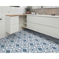 thumbnail image 2 of DEWOO Peel and Stick Floor Tile, Peel and Stick Flooring Self Adhesive, Waterproof Vinyl Flooring Suitable for Bathroom, Kitchen, Blue(12 x 12 In, 10PCS), 2 of 5