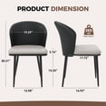 thumbnail image 4 of Hawsaiy 5-Piece Dining Table Set for 4, 63" Dining Room Table with 4 Upholstered Dining Chairs, Modern Kitchen Table Set with 2 Storage Drawers for Apartment, 4 of 9