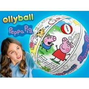 Ollyball Peppa Pig Indoor Play Ball Colorable with any Marker or Crayon. Patented for Safe Indoor Play. Winner of a Toy of the Year.