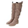 thumbnail image 3 of -High Boots Women's Long Warm Round Thick Sole Autumn Style Boots, 3 of 9