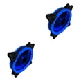 thumbnail image 1 of Seitruly Ventilador de refrigeración ajustable para ordenador, ventilador con cubierta para PC de 120mm, carcasa enfriadora RGB de doble cara, azul 2Conjunto, 1 of 6