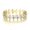 Gold, variant on Sterling Silver Geometric Full Circle Zircon Ring Electroplated Womens Fashion Jewelry Gift