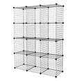 thumbnail image 5 of QXRAGON Wire Storage Cubes, 12-Cube Metal Grid Organizer, Shelf Storage, 43" L x 14" W x 57" H, 5 of 8