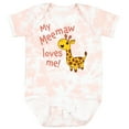 thumbnail image 3 of Inktastic My Meemaw Loves Me Cute Giraffe Boys or Girls Baby Bodysuit, 3 of 5