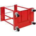 thumbnail image 7 of Global Industrial 270217C Forkliftable Cylinder Storage Caddy with Mobile for 4 Cylinders, Red, 7 of 7