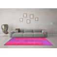 thumbnail image 3 of Ahgly Company Indoor Round Abstract Pink Contemporary Area Rugs, 5' Round, 3 of 4