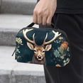 thumbnail image 2 of Deer Digital Pouch Oxford Cloth Waterproof Storage Pouch Cord Organizer Digital Travel Bag Small Travel Electronic Organizer 5.9x9.44x3.14 in, 2 of 6