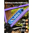 thumbnail image 4 of ESKUTE M200 Electric Bike for Adults, 21-Speed Gear 27.5" Mountain Ebike, 750W Motor 20MPH, 48V 10.4Ah Removable Battery, Step Over E-Bicycle, with NFC Unlock Purple, UL2849, 4 of 9
