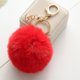 thumbnail image 1 of Llaveros de baratija de pompón de conejo de estilo nórdico esponjoso y suave (rosa de Corea) LingWen 1327534128895, 1 of 1