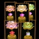 thumbnail image 3 of 2Pcs LED Lotus Buddhist Lights Buddha Lotus Lamps Plug in or Battery-Operated Buddhist Lamp EU Plug B, 3 of 5