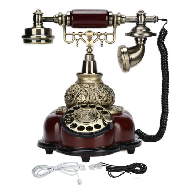 Teléfono De Marcación Rotatoria, Teléfono Vintage, Elegante, Preciso, Simple Para Decoración De Cafetería, Para Decoración De Oficina, Para Decoración Del Hogar