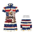 thumbnail image 6 of UorisanigoEagle 250th Anniversary Couples' Outfits His and Hers Clothing Mens Golf Shirts Quick Dry Short Sleeve Shirts for Work Athletic and Golf Clothes for Women Tennis Workout Dress, 6 of 8