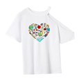 thumbnail image 4 of Camiseta básica de recuerdo para mujer jinwen verano, 4 of 7