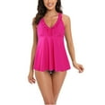 thumbnail image 3 of EGNMCR Bikini Set Women's Split Body Camisole Conservative Printing Bikinis Sets, 3 of 3
