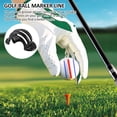 thumbnail image 3 of Duety 4pcs Golf Ball Line Drawing Marker Golf Ball Marker Alignment Kit Golf Ball Marker Stencil Golf Ball Line Marker Tool Kit with 4pcs Golf Ball Marker Pens Golf Accessories Gift, 3 of 9