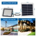 thumbnail image 3 of LANGY LED Solar Flood Lights 200W, 15000Lumens Street Flood Light Outdoor Wall Lights, Dusk to Dawn, IP65 Waterproof with Remote Control Security Lighting for Yard, Garden, 3 of 7