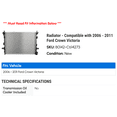 thumbnail image 2 of Radiator - Compatible with 2006 - 2011 Ford Crown Victoria 2007 2008 2009 2010, 2 of 2