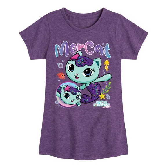 Gabby'S Dollhouse - Mercat Tee - Youth Girls Short Sleeve T-Shirt