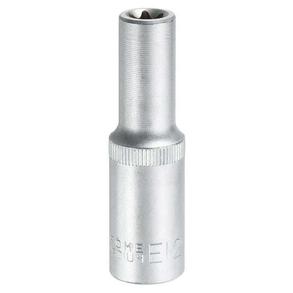 E-Torx Socket 1/2" Drive E12 External Torx Deep Socket CR-V 6 Point Star Socket