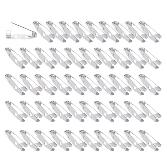 Pack Of 50 Safety Pins Brooch Pin with Holes For Handmade Jewelry And Crafts