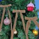 thumbnail image 3 of Cinta de terciopelo navideña para envolver adornos de árbol de Navidad, 1 pulgada de ancho, 10 yardas en total, tejido fino para invitaciones de boda, 3 of 4