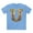 Carolina Blue, variant on Letter Shirt, Shirt with Letters, Tee Shirt with Gold Letters