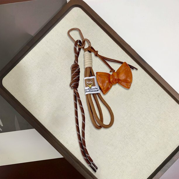 Llavero de Hierro con Cuerda para Colgar - Bonito Adorno para Bolso | Regalo de Acción de Gracias y Navidad | Material Duradero de Hierro y Plástico | Diseño Multicolor