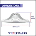 thumbnail image 2 of Whole Parts Washing Machine Washplate Part# W11252784 - Replacement and Compatible with Some Maytag and Whirlpool Washers, 2 of 7