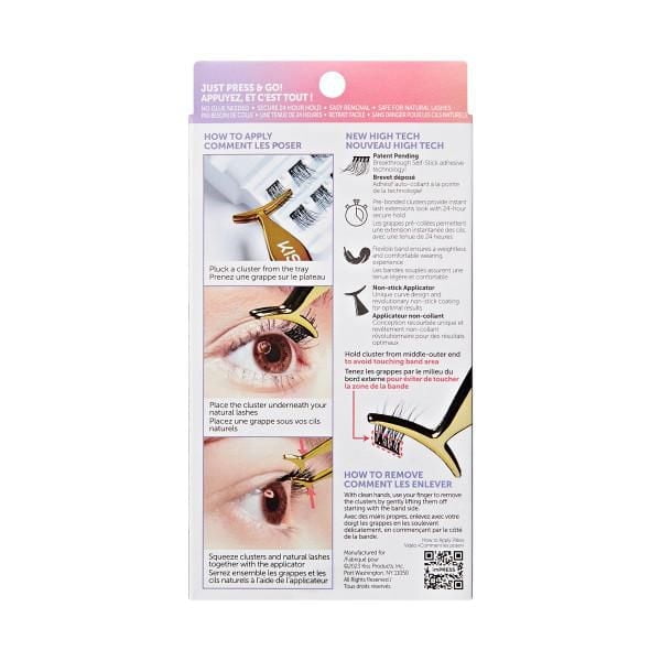 KISS ImPRESS Press-On Falsies Eyelashes Refill Pack - Wispy - 30 Lash Clusters, KISS ImPRESS Nails