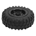 thumbnail image 4 of Neumáticos De Goma RC, Duraderos, Respetuosos Con El Medio Ambiente, Neumáticos De Camión RC De Alta Resistencia A La Abrasión Para Camiones WPL D12 1/10 RC ANGGREK Negro BL, 4 of 8