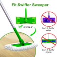 thumbnail image 2 of MesaSe X-Large Dust Mop Refill for  Sweeper XL Mop - 4 Pack Washable & Reusable  Microfiber Mop Pad Refills for Wet & Dry Hard-Floor Cleaning, 2 of 9