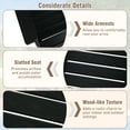 thumbnail image 4 of Gymax Patio Dining Chairs Set of 2 w/Wide Armrests Curved Seat Wood Grain for Backyard Black, 4 of 7